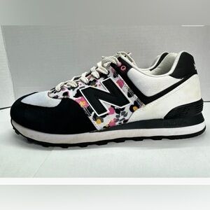 New Balance 574v2 Floral Camo Black White Running Walking Shoe 10